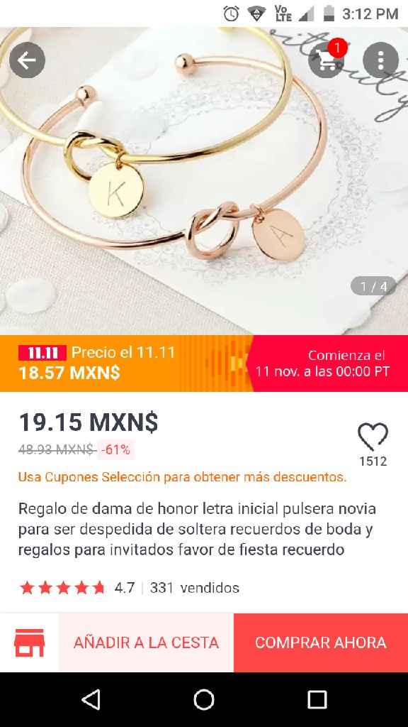 Vestido de novia en ali express - 1