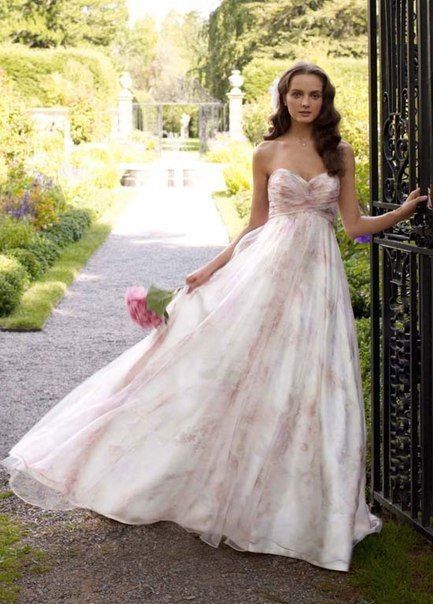 Vestido de Novia estampado floral