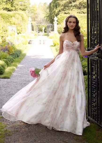 Vestido de Novia estampado floral