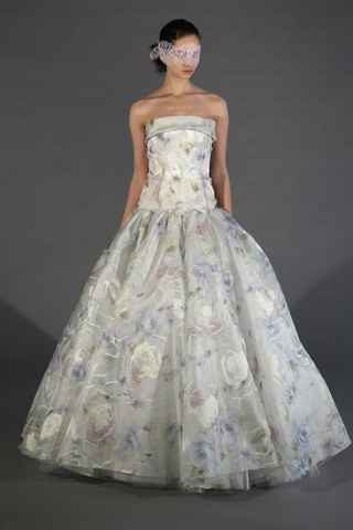 Vestido de Novia estampado floral