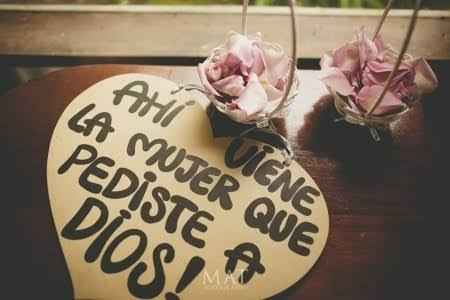 Ideas de letreros "ay viene la novia" - 1