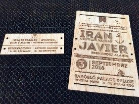 TABLITA DE LA PARTE TRASERA QUE SOSTIENE EL ITINERARIO 