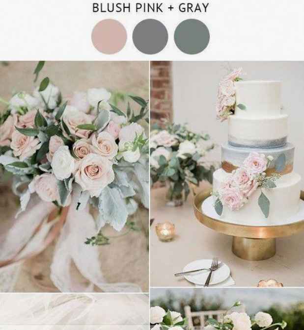 grises, rosados y dorados