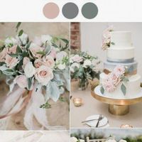 grises, rosados y dorados