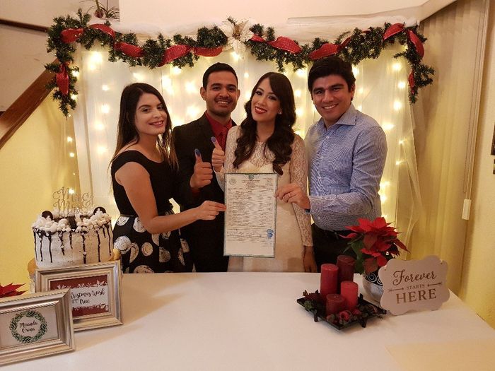Mi mejor amiga y testigo y su esposo :)