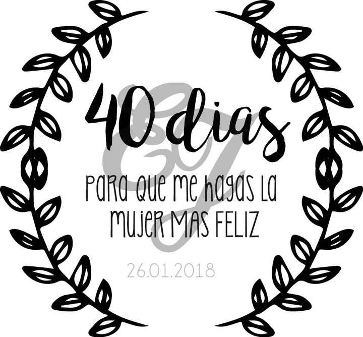 40 dias para el gran dia B