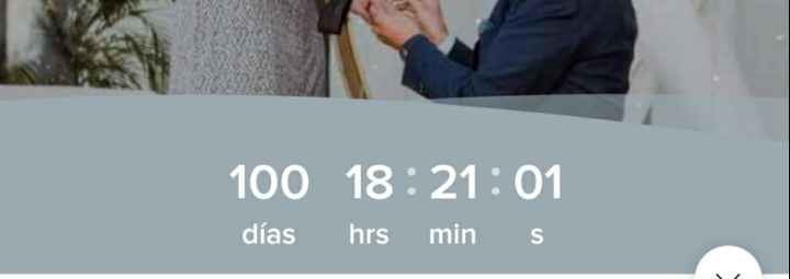 a 100 días de mi boda. - 1