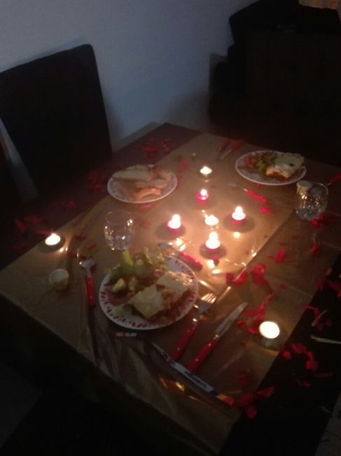 Cena romantica por 6 meses de casados 4
