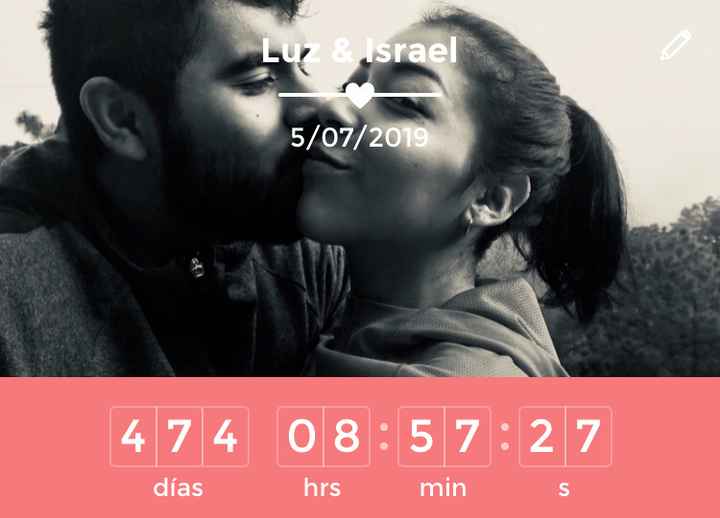 ¿Cuánto falta para que se casen? - 1