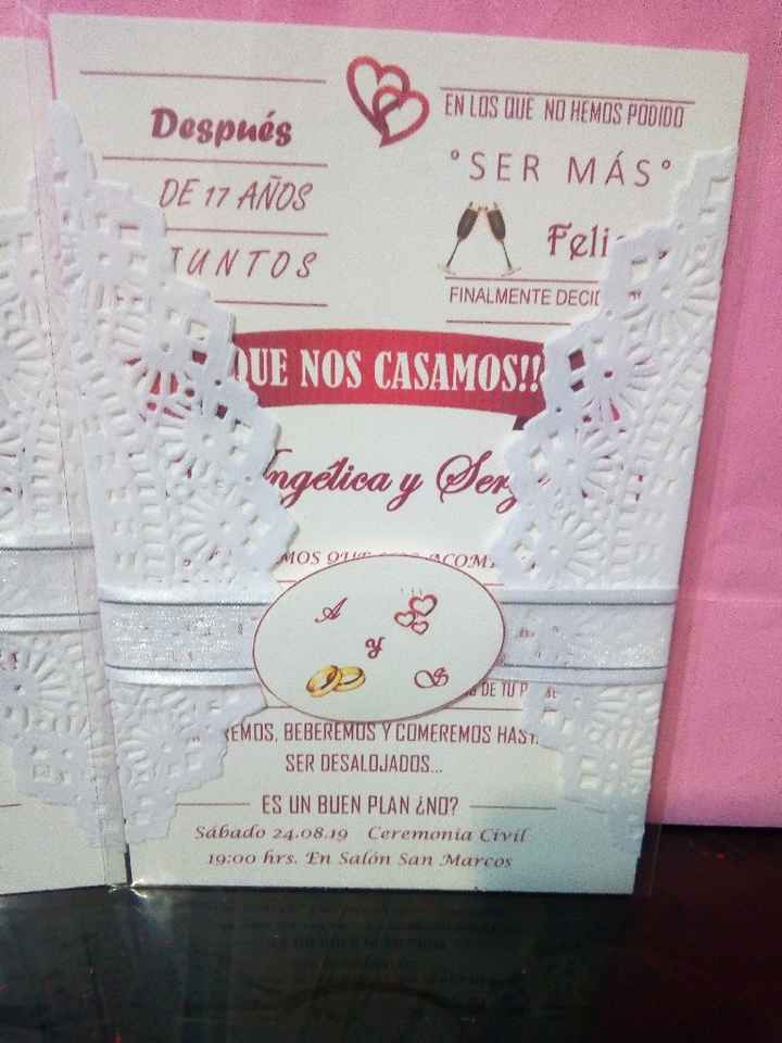 Con cuánto tiempo se entregan las invitaciones? - 1