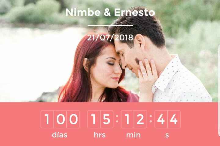 a 100 días de nuestra boda - 1