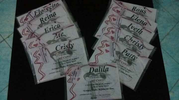 Invitaciones para damas y bestman listas!!!!! - 1