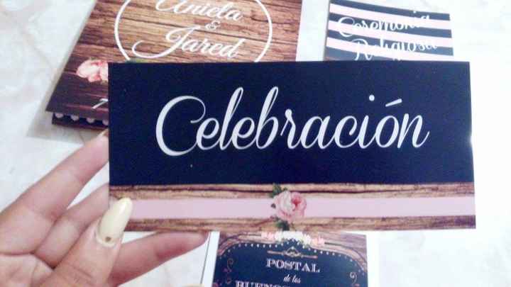 tarjeta de la Celebracion