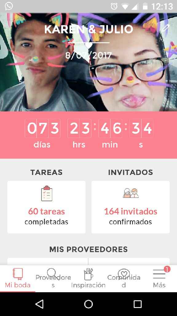 200 dias! 😊💍🍷💜 - 1