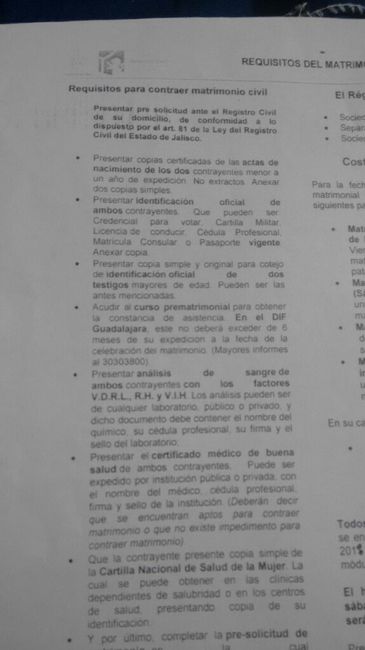  Información del registro civil - 1