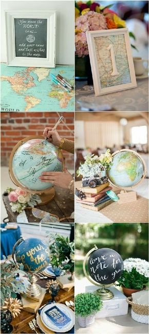 Decoración para novios viajeros 🌎 - 2