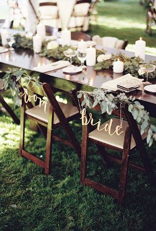 Sillas de los novios