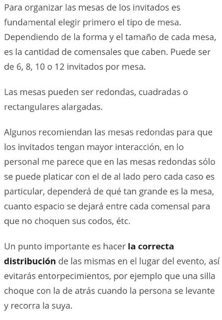 Cómo organizar a tus invitados en las mesas - 2