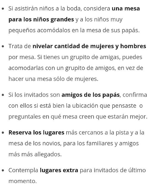Cómo organizar a tus invitados en las mesas - 8
