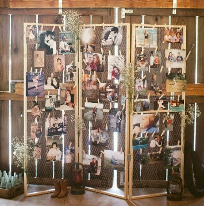 3. Línea de tiempo con fotos de la pareja Usa fotos para hacer una línea de tiempo de la novia y el 