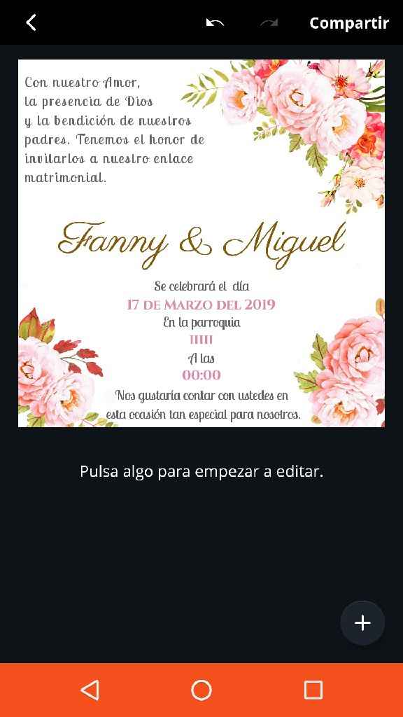 Diseñando mi invitación 🙈🙈 - 1