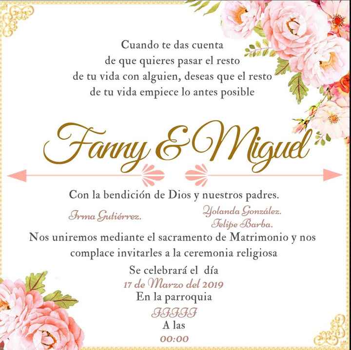 Mi intento de invitación - 1