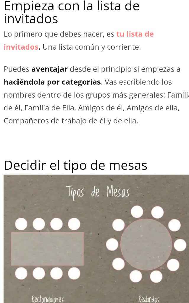 Cómo organizar a tus invitados en las mesas - 1