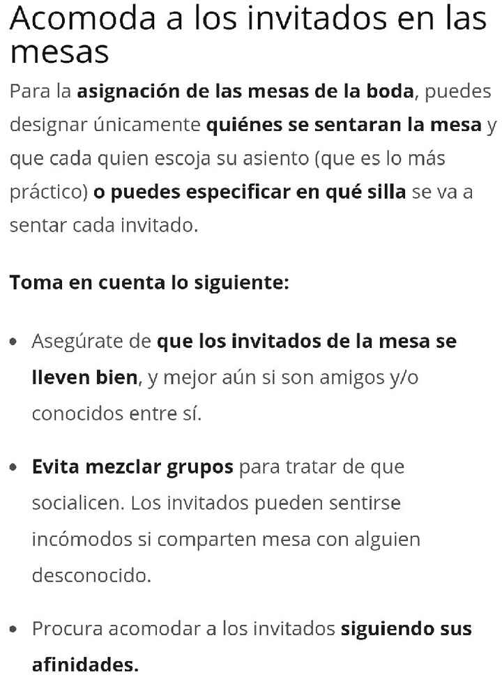 Cómo organizar a tus invitados en las mesas - 6