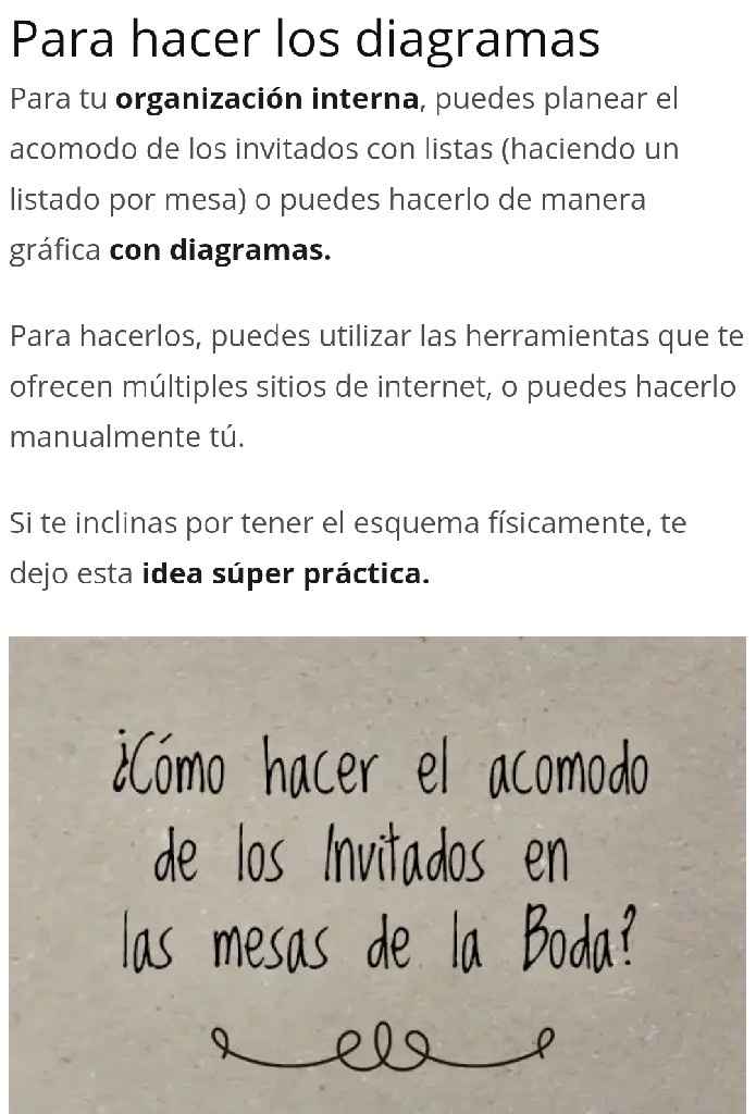 Cómo organizar a tus invitados en las mesas - 9