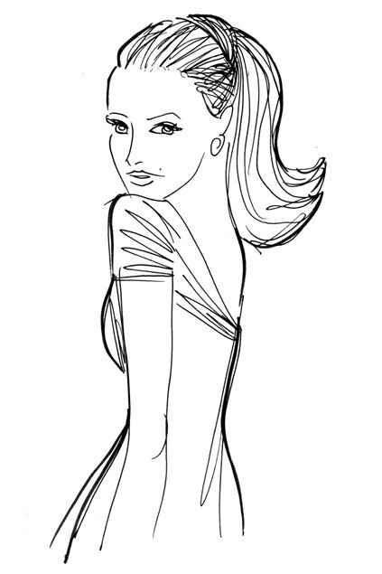 Escote: asimétrico o espalda al aire.  Peinado sugerido: coleta alta con movimiento o una trenza de 