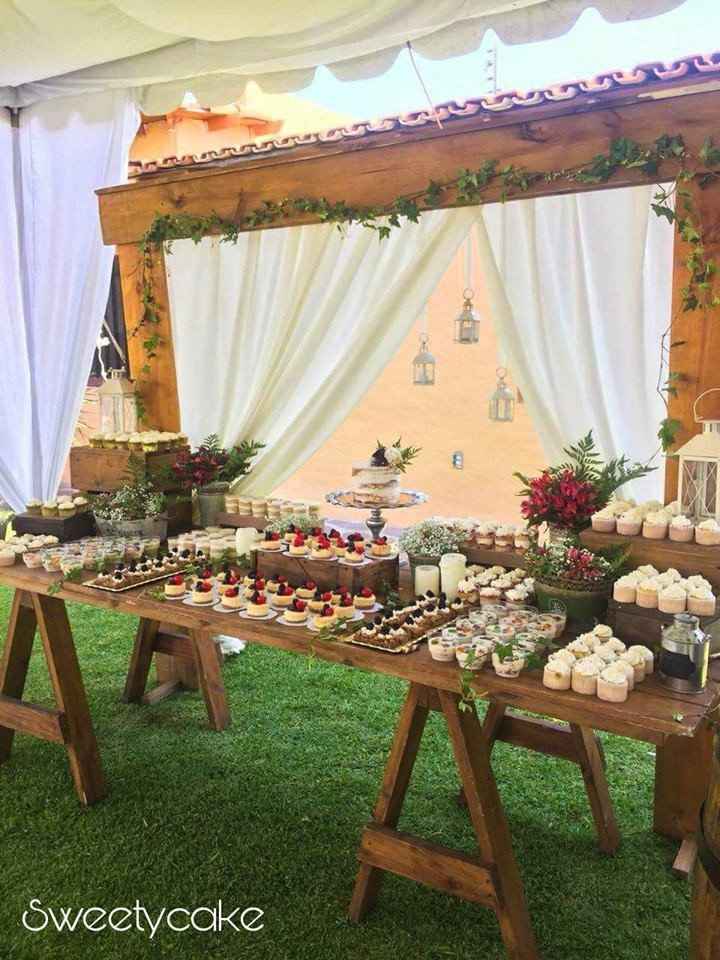 Este sera nuestro montaje, como nuestra boda sera en la noche en la parte de arriba le agregara algu