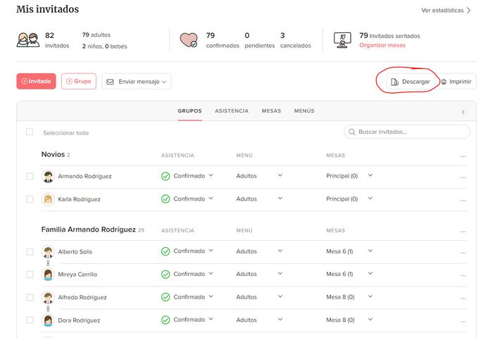 Descargar lista de invitados - 2