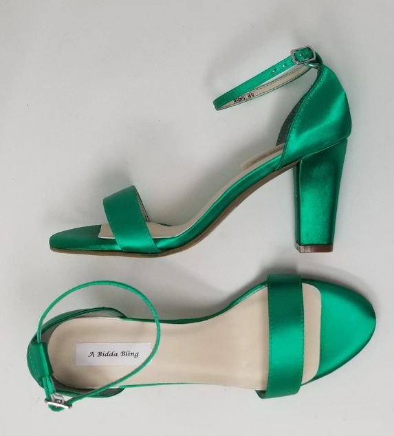 Zapatos de novia color verde 7