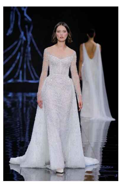 Aquí están las tendencias en vestidos de novia 2024 directamente de la BBFW 👇 - 1