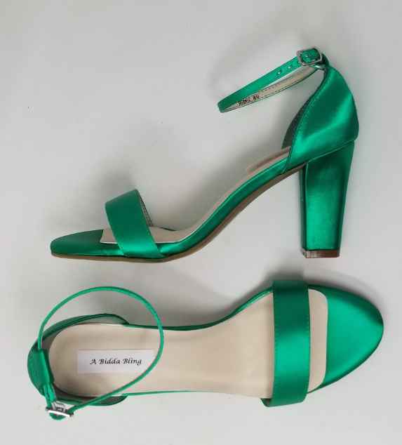 Zapatos de novia color verde - 1