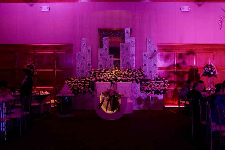 Escenario de los novios