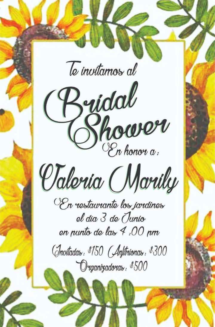 Mi Bridal Shower 🌻💙 - 1