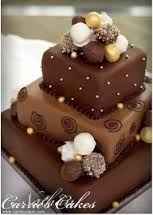 Pastel para boda de chocolate - 1