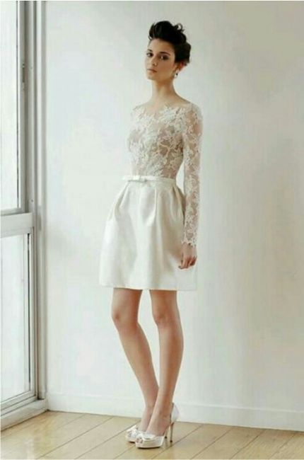 Vestidos cortos para civil o recepción - 1