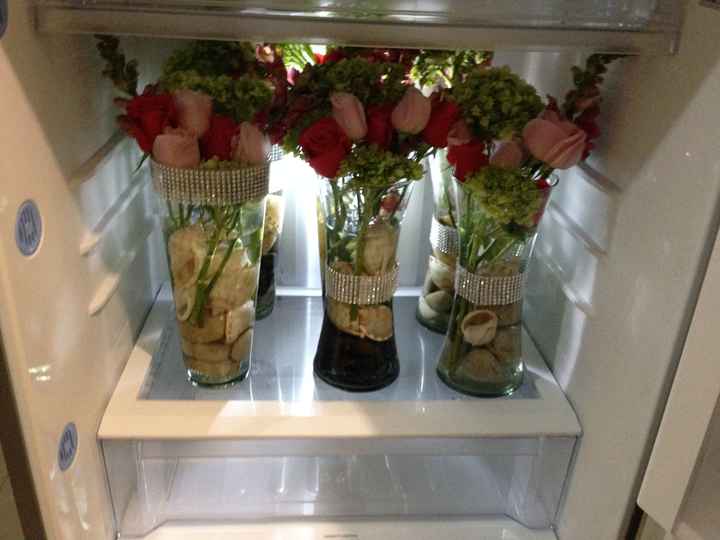 Arreglos con Flores en el refri