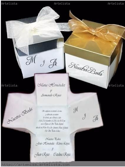 Invitaciones de Cajita 