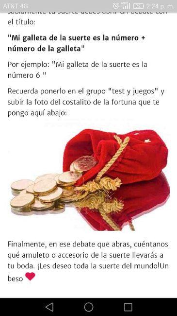 Mi galleta de la suerte es la 8 - 1