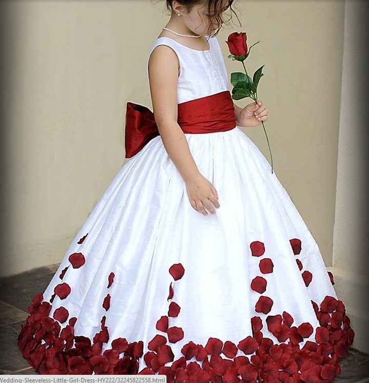 Vestido para niña de las flores