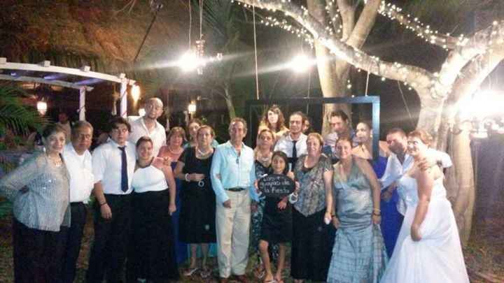 con la familia de mi ahora esposo