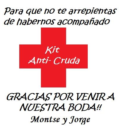 Planeo meterle, unos chicles, un par de aspirinas, un picot, un pepto, un condon, jejeje 