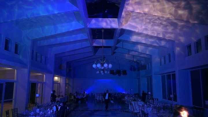 La iluminación de la boda