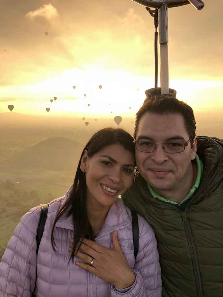 Entrega de anillo en Globo aerostatico 7