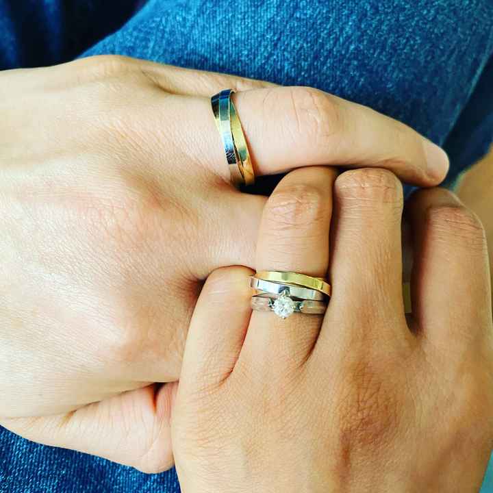 Mis anillos juntos después de esperar 1 año 1