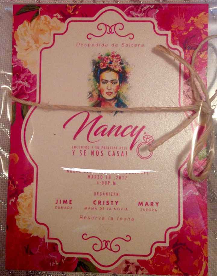 Invitaciones despedida de soltera mexicana - 1