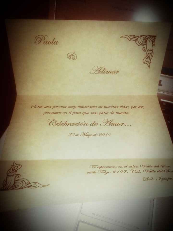 Ya tiene sus invitaciones?? enseñenmelas!! - 1